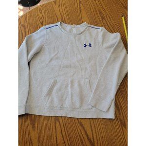 Under Armour Sweatshirt Grey With Purple Logo Size Medium